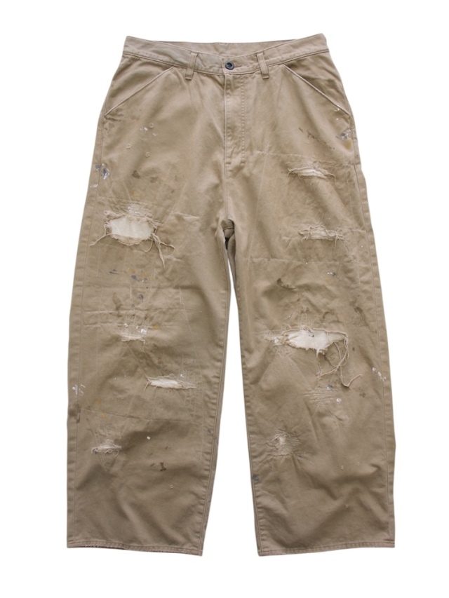 ANCELLM REMAKE WIDE CHINO TROUSERS BROWN 通販ページ octavia