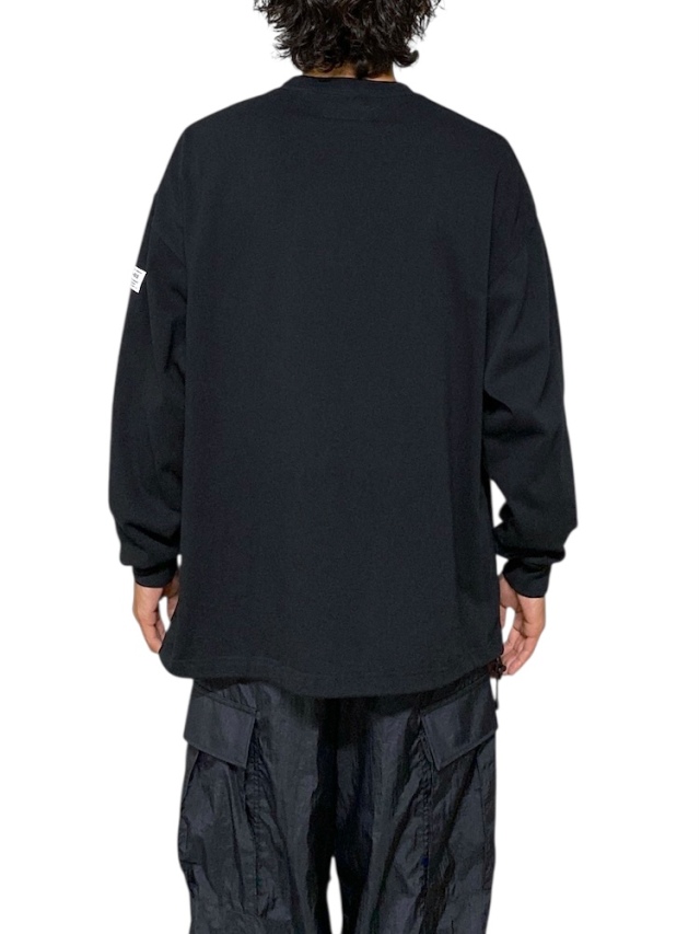 elephant TRIBAL fabrics Graphic Fat Long T-SH BLACK 通販