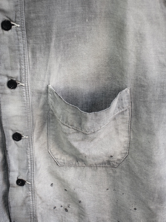 ancellm 22ss シャンブレージャケット ANCELLM CHAMBRAY SHIRT JACKET BLACK 通販ページ octavia