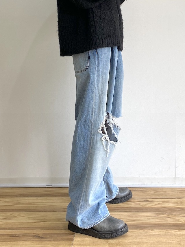 JIEDA/ジエダ DAMAGE ONE TUCK WIDE STRAIGHT DENIM INDIGO 公式通販
