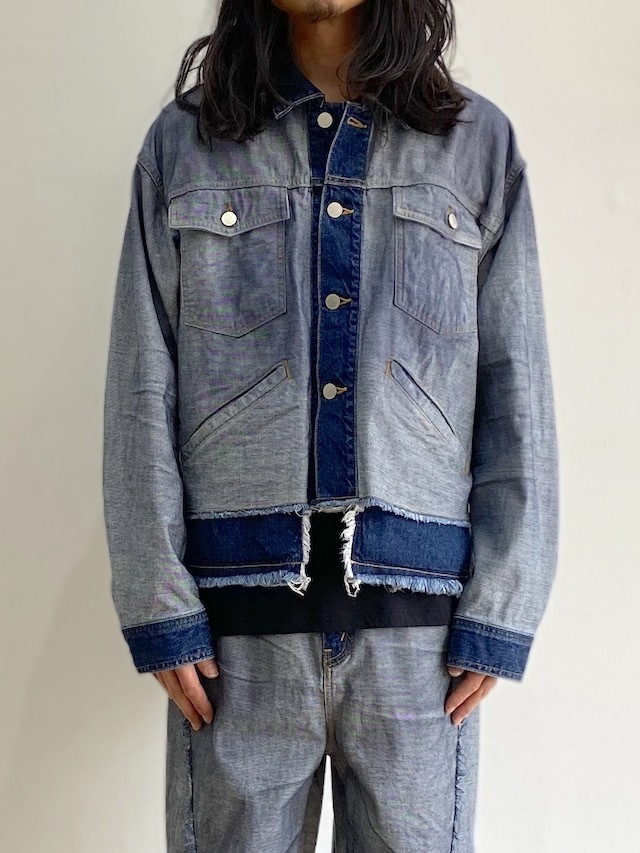 JIEDA/ジエダ BACK SIDE CUT OFF DENIM JACKET BACK SIDE DENIM 公式