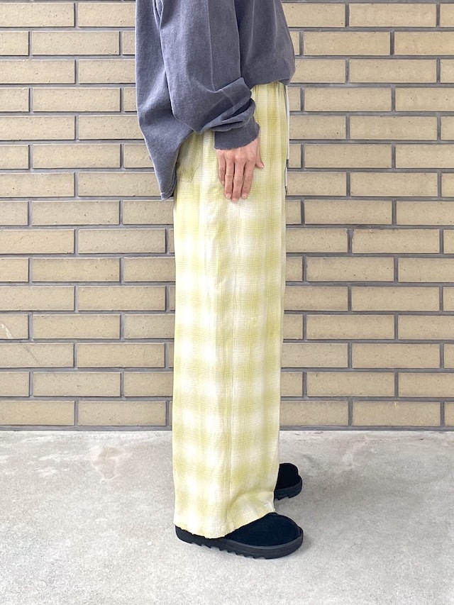 ANCELLM/アンセルム RAYON EASY SLACKS YELLOW 公式通販octavia