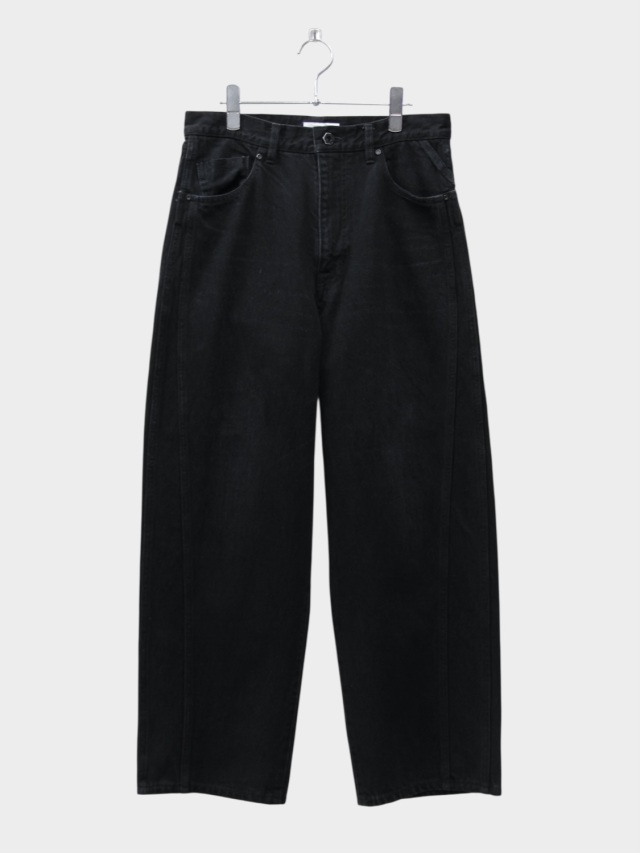 ROTOL TRIPLE SEAMS 6P DENIM WIDE DAMAGE BLACK 2026SS