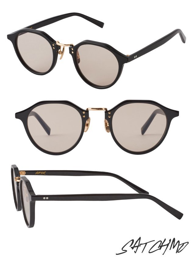 A.D.S.R. SATCHMO 01g SHINY BLACK/GOLD (Lt.BROWN)