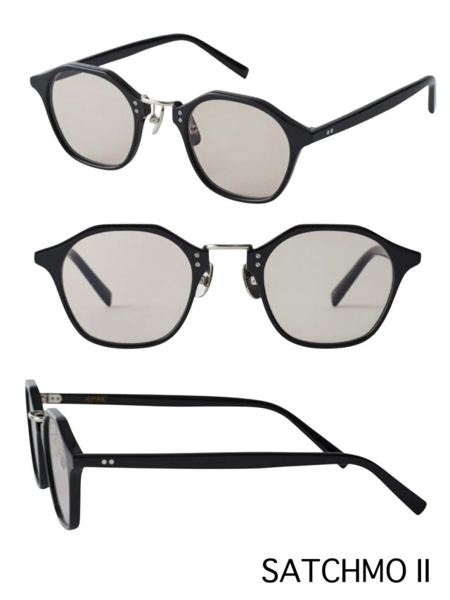 A.D.S.R. SATCHMO II 01s SHINY BLACK/SILVER (Lt.BROWN)