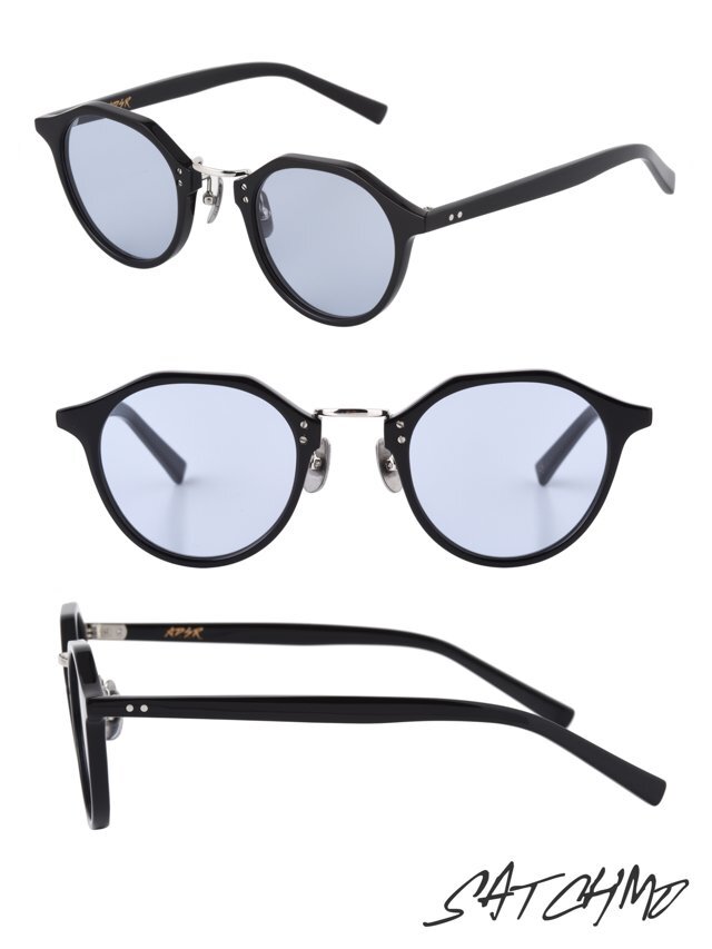 【z様購入確定 】 A.D.S.R. SATCHMO 01s (Lt blue） A.D.S.R SATCHMO 01s SHINY BLACK/SILVER (Lt.BLUE) 公式通販