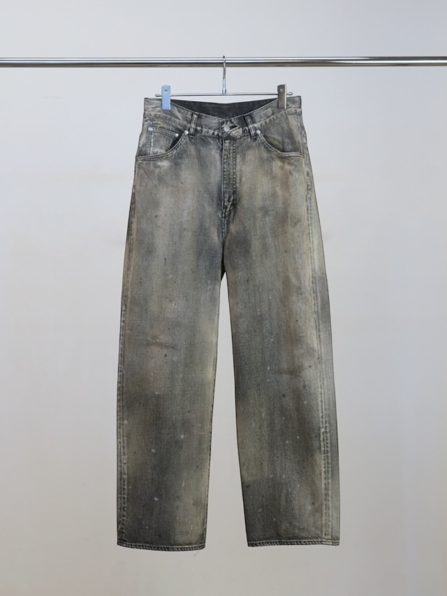 ANCELLM #01 MIDTAPERED 5P DENIM PANTS BLACK 2026SS