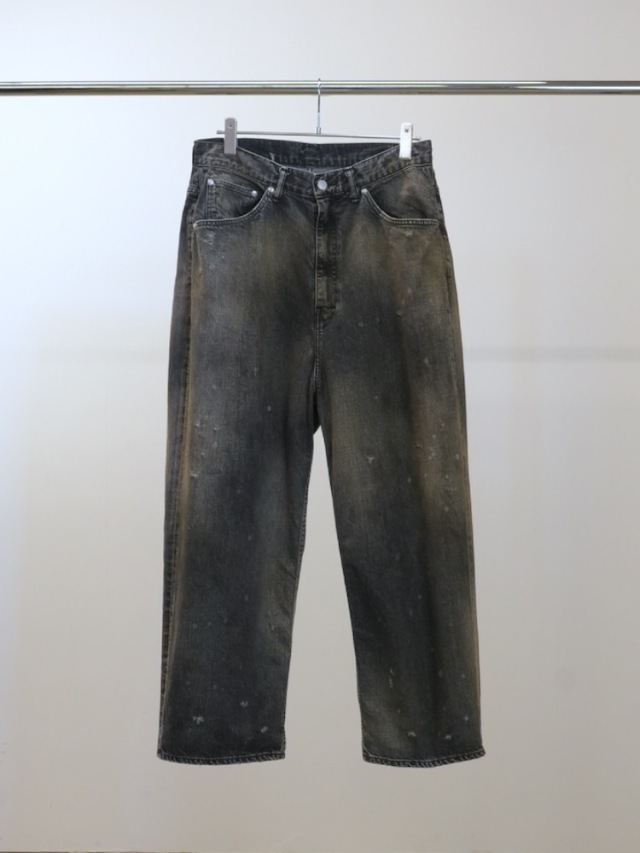 ANCELLM #05 AGING01 BLACK 2025AW (WIDE 5P DENIM PANTS 後継モデル)