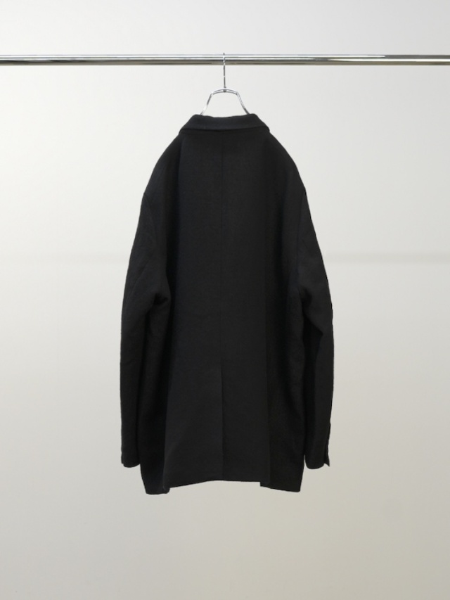 ANCELLM SEMI-DOUBLE TAILORED JACKET BLACK 2025AW 通販ページ