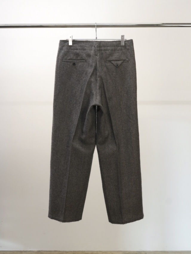 ANCELLM SHRINK WOOL WIDE SLACKS GRAY 2025AW 通販ページ octavia
