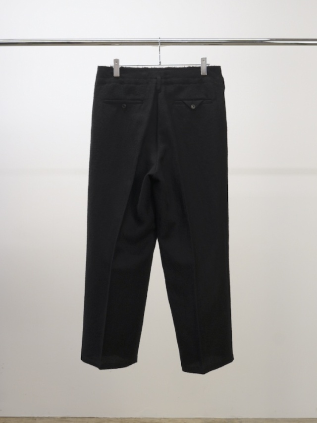 ANCELLM SHRINK WOOL WIDE SLACKS BLACK 2025AW 通販ページ