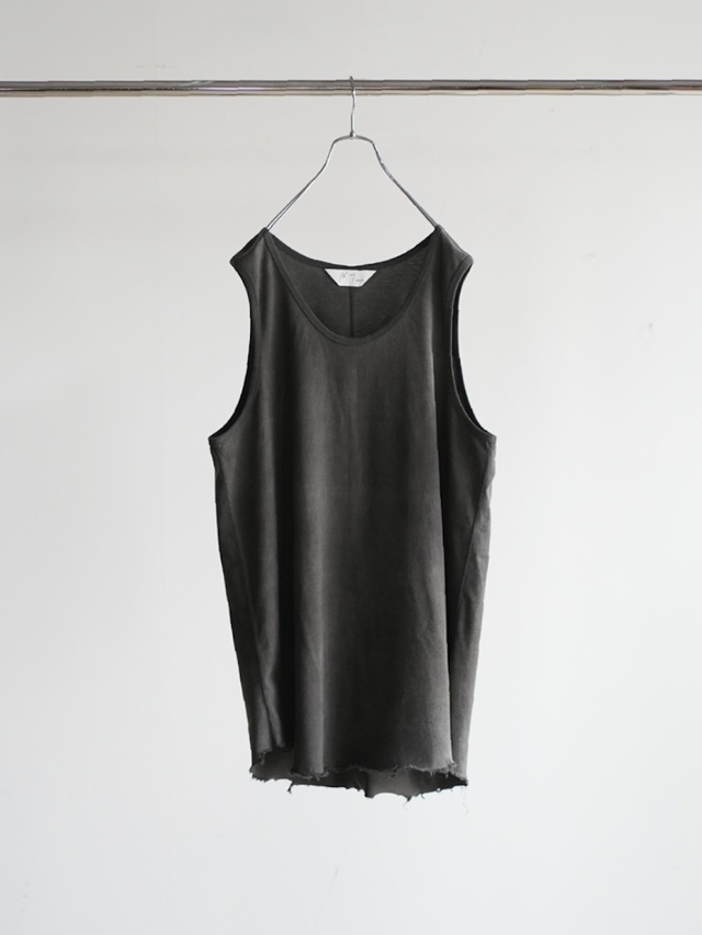 ANCELLM UNEVENNESS TANK TOP BLACK 2026 Summer