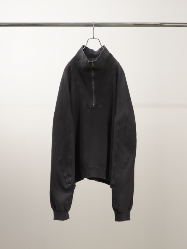 ANCELLM SMOOTH KNIT PULLOVER SHIRT BLACK 2025AW