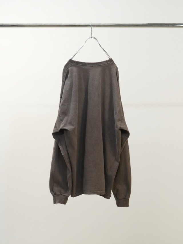 ANCELLM MESSAGE LS T-SHIRT BROWN 2025AW 通販ページ octavia