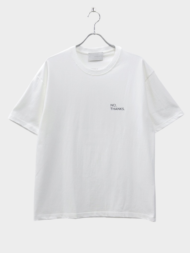 arenotis ANTIBACTERIAL COTTON FAUX BAND TOUR T-SHIRT WHITE 2026SS