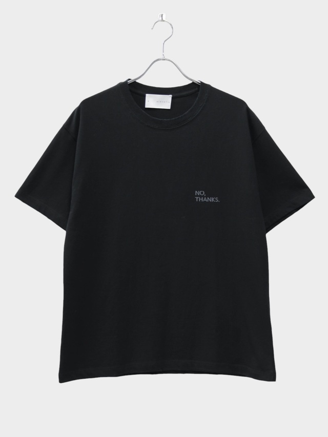 arenotis ANTIBACTERIAL COTTON FAUX BAND TOUR T-SHIRT BLACK 2026SS