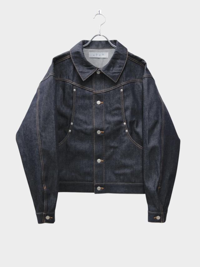 bal CURB POCKET DENIM JACKET RIGID INDIGO 2026SS