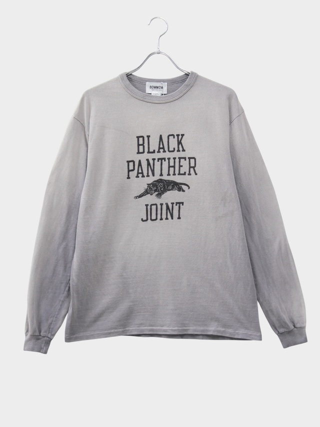 BOWWOW WEATHERED 88/12 LS TEE BLACK PANTHER CHARCOAL 2026AW