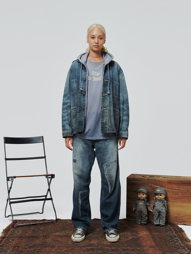 BOWWOW HERITAGE DENIM CHORE COAT AGED INDIGO 2026SS 通販ページ