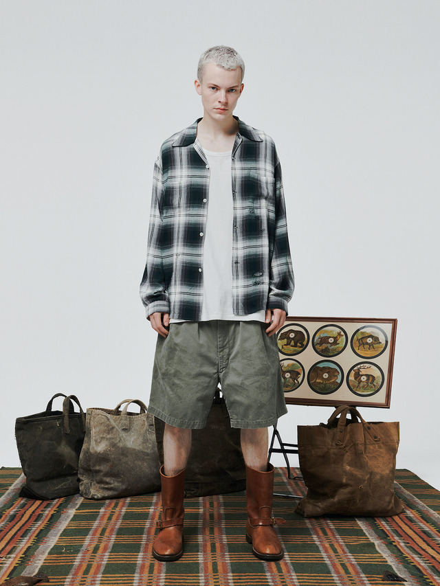BOWWOW US ARMY CHINO SHORTS AGED OLIVE 2026SS 通販ページ octavia