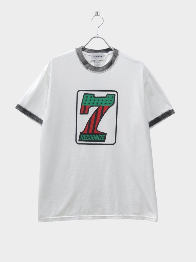 BOWWOW #7 VINYL TRIM TEE WHITE/BLACK 2026SS