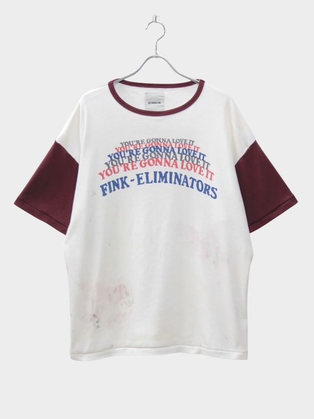 BOWWOW FINK ELIMINATORS RIBBED SS CS AGED WHITE/BURGUNDY 2026SS