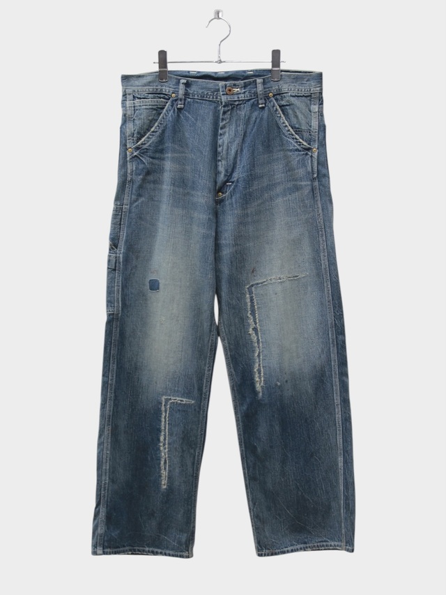 BOWWOW HERITAGE DENIM PAINTER PANTS AGED INDIGO 2026SS