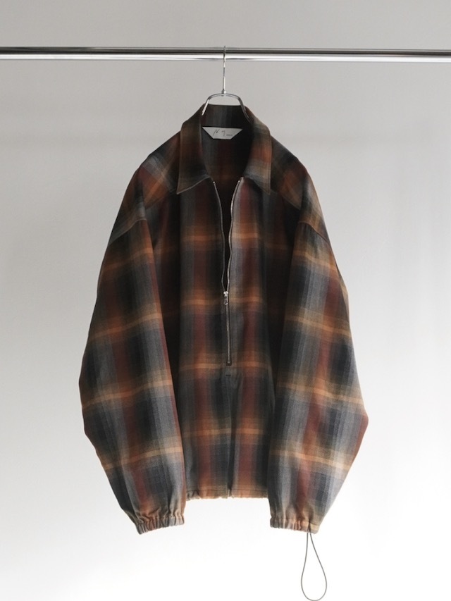 ANCELLM/アンセルム R/C CHECK PULL OVER SHIRT RED/BLACK 通販 商品 