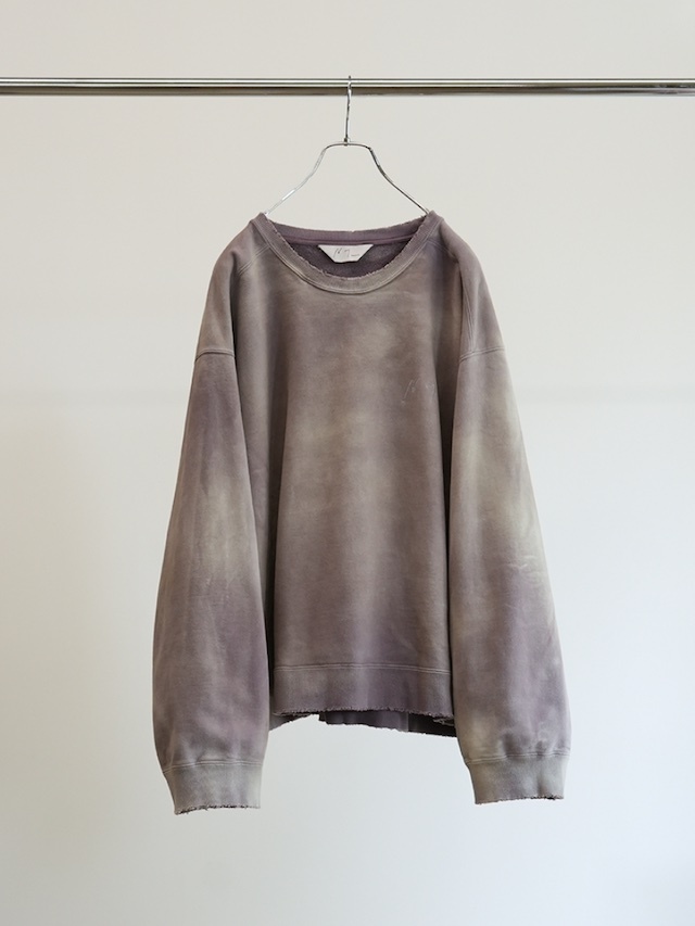 ANCELLM UNEVENNESS SWEAT SHIRT PURPLE 通販ページ octavia[オクタヴィア]