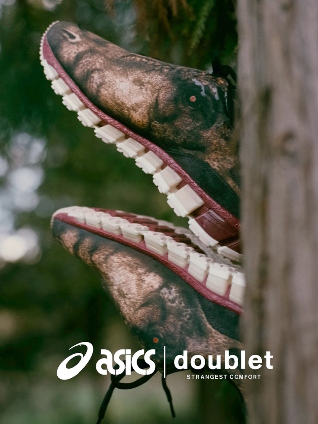 doublet×asics GEL QUANTUM 360 AMP "DINO RUNNERS" BROWN/BLACK 2026SS