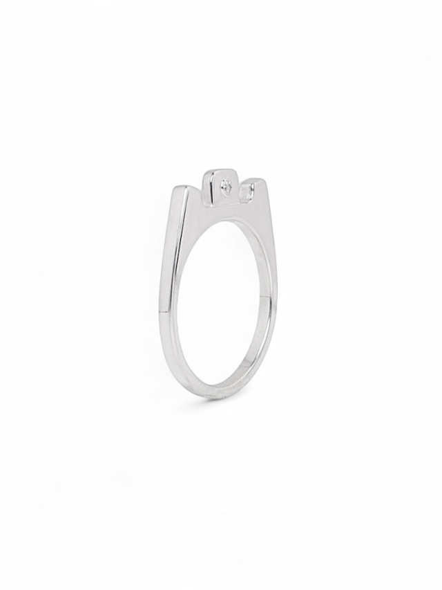 JieDa × ephemeral PULL TAB RING SILVER (with diamond) 公式通販