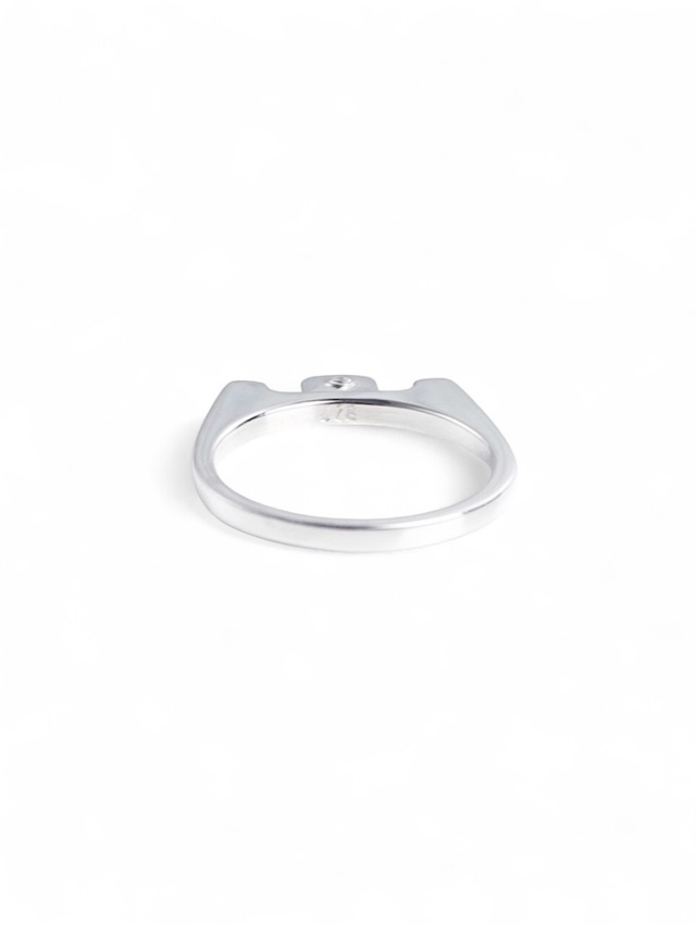 JieDa × ephemeral PULL TAB RING SILVER (with diamond) 公式通販