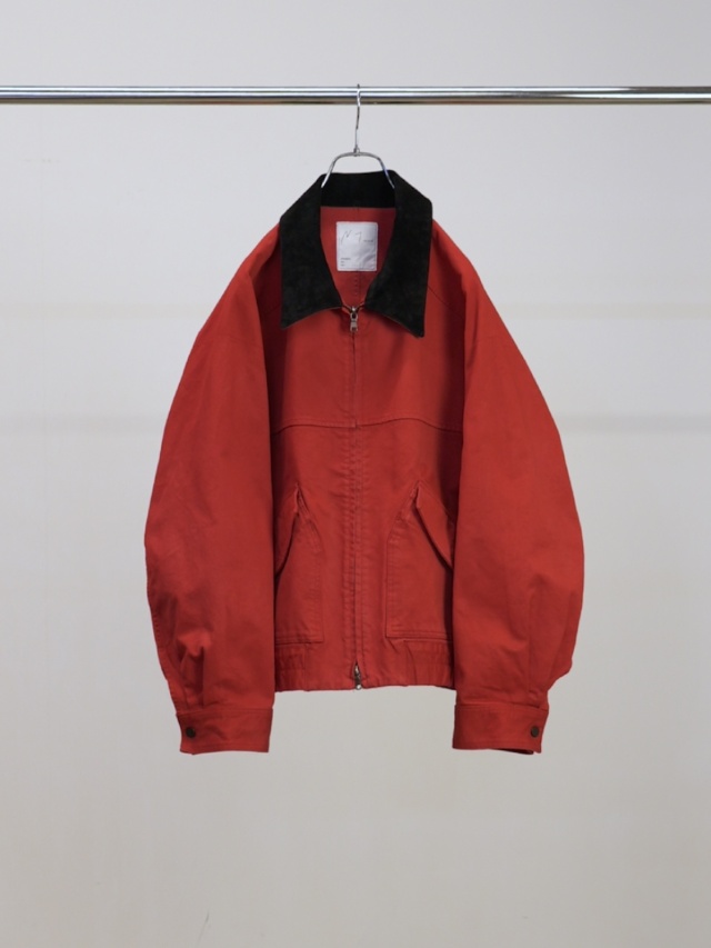 ANCELLM ZIP BLOUSON RED 2026SS
