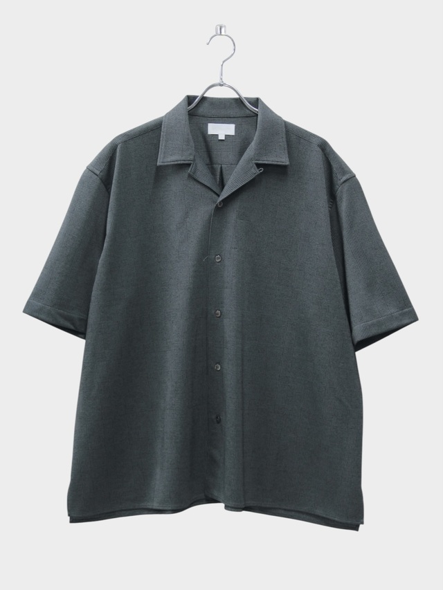 KANEMASA PHIL. 28G LOOP YARN GLEN CHECK ETHER SHIRT GREY 2026SS