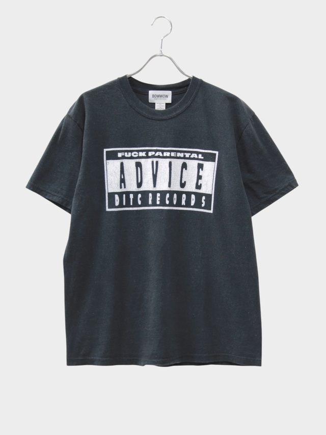 BOWWOW ADVICE TEE BLACK 2026AW