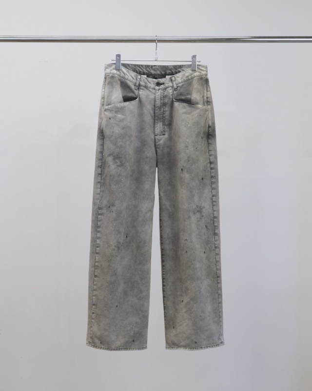 ANCELLM CHINO WIDE SLACKS BLACK 2026SS