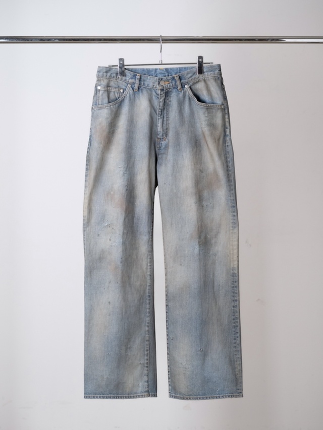 ANCELLM SHOE-CUT DENIM PANTS INDIGO 2026AW