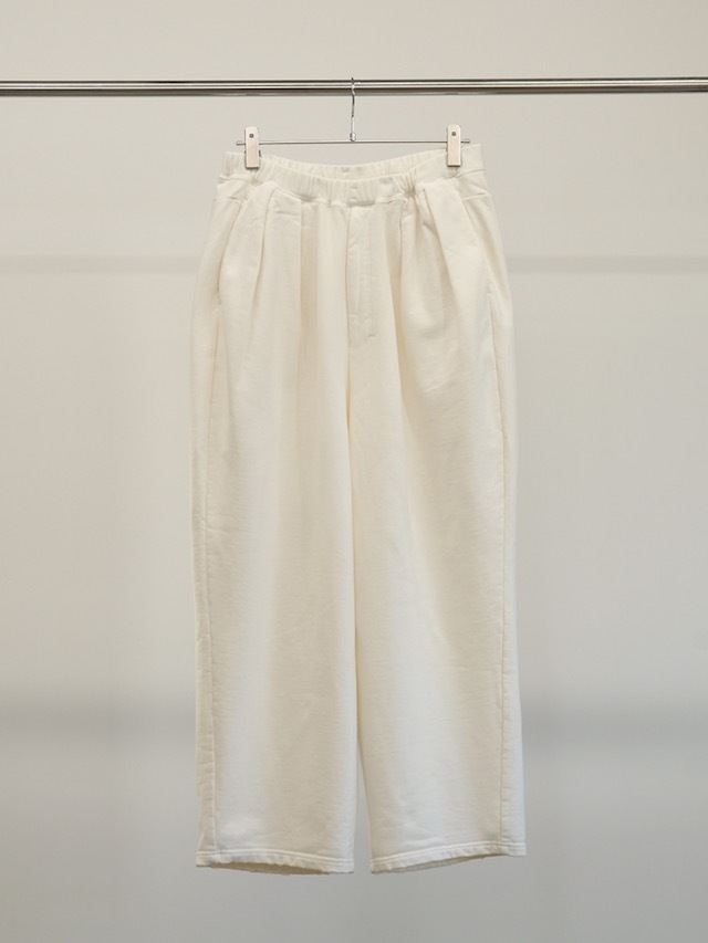 ANCELLM TUCK SWEAT PANTS WHITE 通販ページ octavia[オクタヴィア]