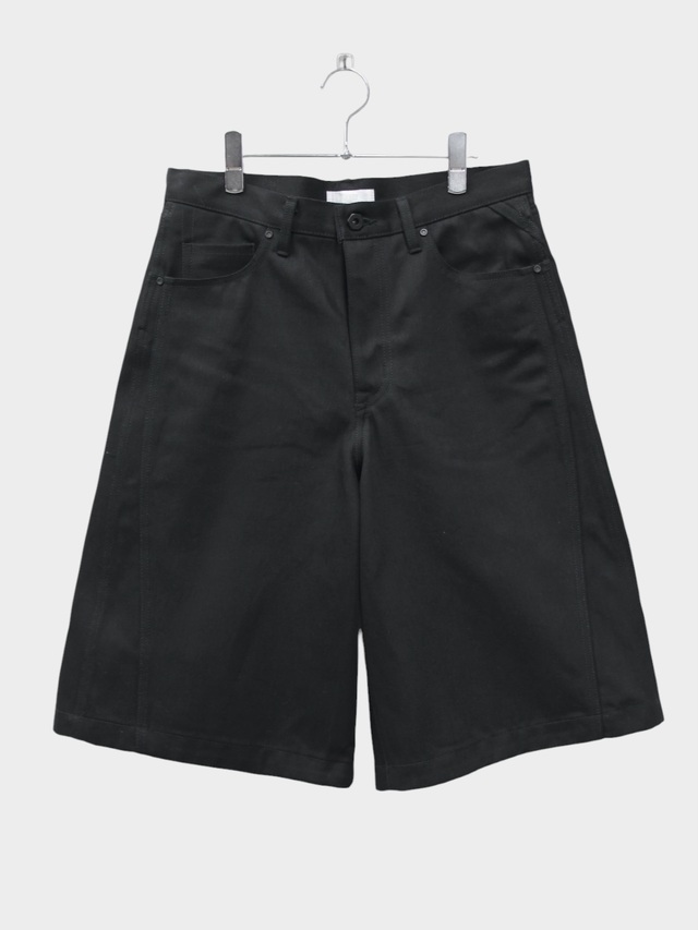 ROTOL TRIPLE SEAMS 6P DENIM SHORTS BLACK (RIGID) 2026SS