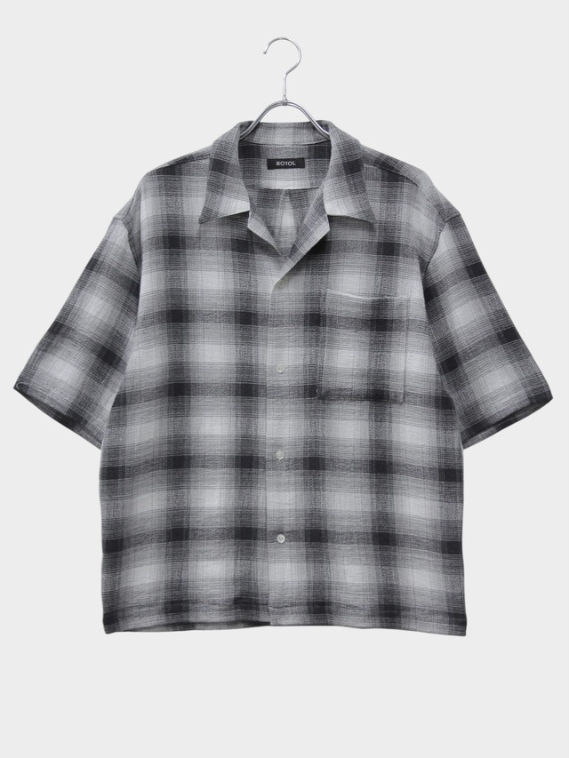 ROTOL DRY OMBRE OPEN COLLAR SHIRT WHITE 2026SS
