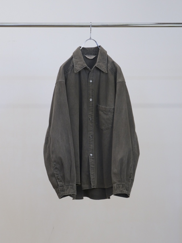 ANCELLM DENIM DRESS SHIRT BLACK 2026SS