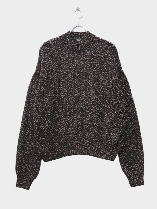 UNUSED DROP PULLOVER KNIT CORAL/BLACK 2026SS