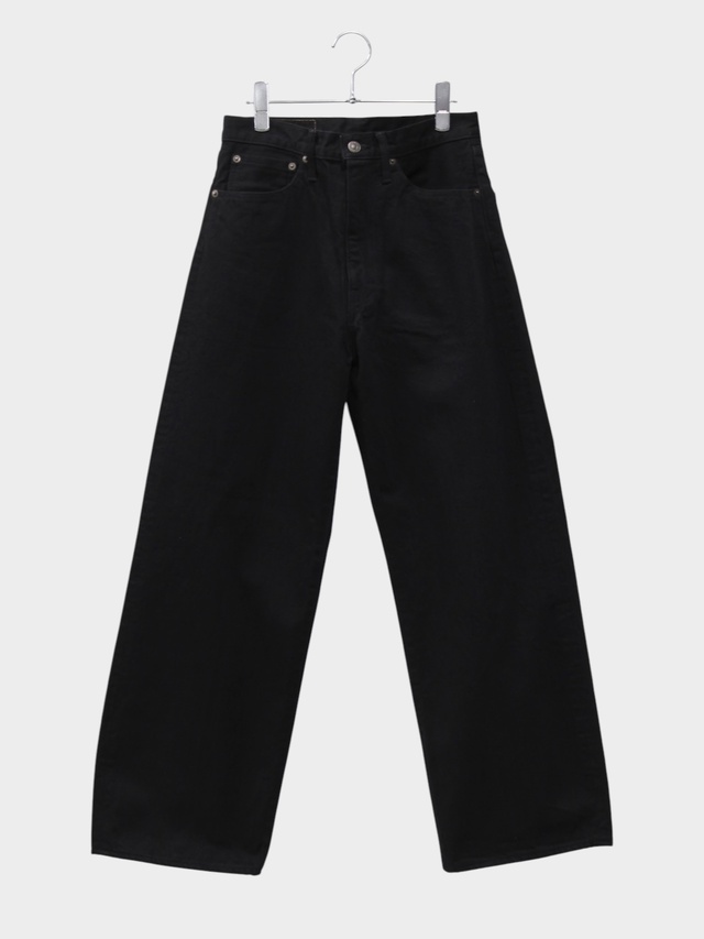 UNUSED WIDE DENIM PANTS BLACK 2026AW