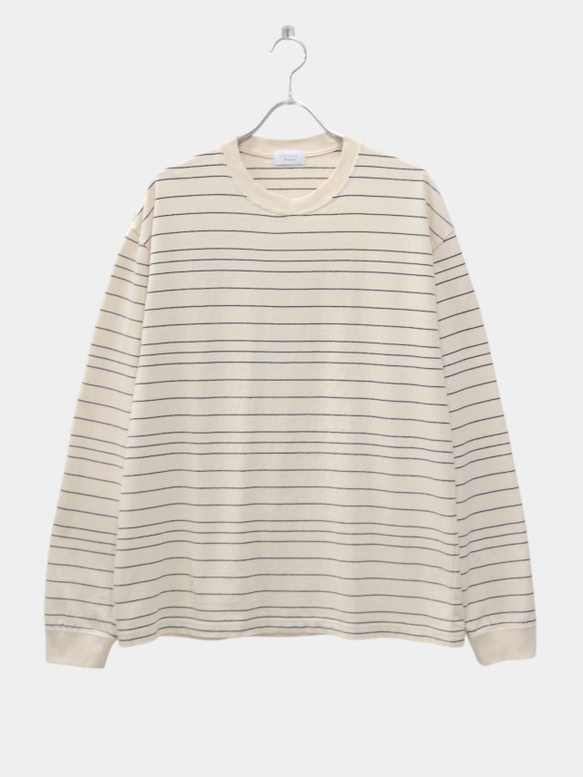 UNUSED BORDER LONG SLEEVE T-SHIRT ECRU 2026SS