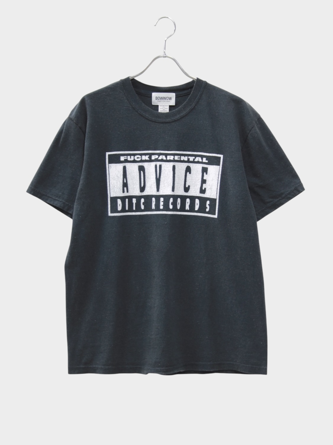 BOWWOW ADVICE TEE BLACK 2026AW