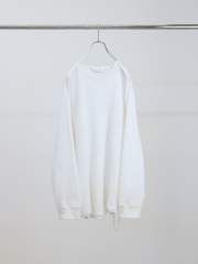 ANCELLM DAMAGE WAFFLE CREW LS WHITE 2026SS