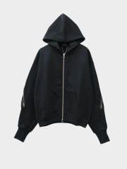 ROTOL VENTILATED ZIP HOODIE BLACK 2026SS