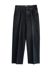 TANAKA THE JEAN TROUSERS BLACK 継続品番