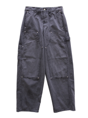 JIEDA DUCK DOUBLE KNEE PANTS BLACK 2025AW