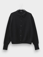 ROTOL WOOL CASHMERE BLEND KNIT SHIRT BLACK 2026AW
